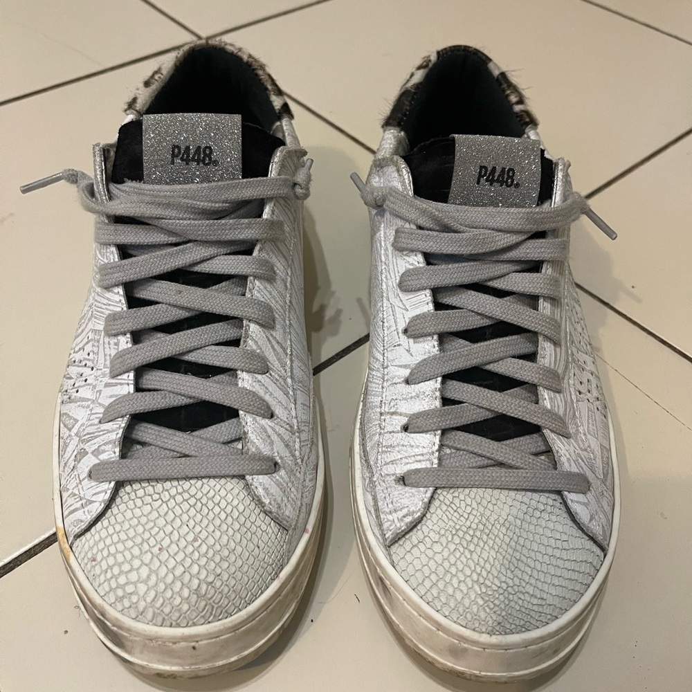 P448 SNEAKERS - GLITTER TONGUE